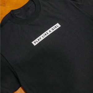 Black Graphic Tee - Play Like a Girl